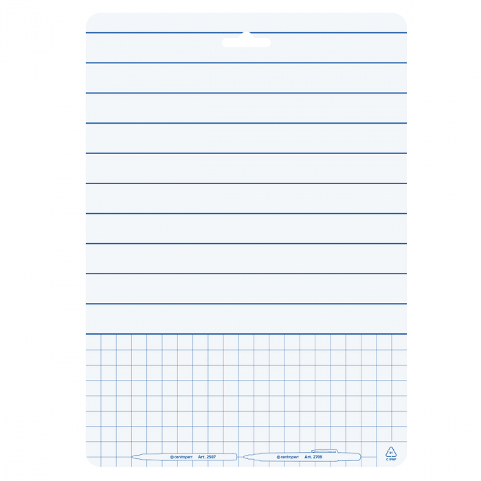 TABLA SCOLARA 2 FETE + 2 MARKERE WHITEBOARD 21 x 29.7 CM CENTROPEN [2]