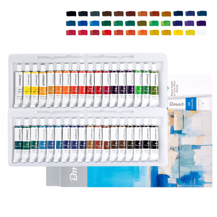 TEMPERA ACUARELA 36 CULORI 12 ML DMAST BY PEBEO [1]