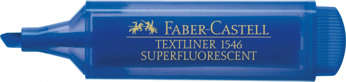 TEXTMARKER ALBASTRU SUPERFLUORESCENT 1546 FABER-CASTELL [3]