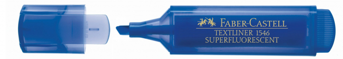 TEXTMARKER ALBASTRU SUPERFLUORESCENT 1546 FABER-CASTELL [2]