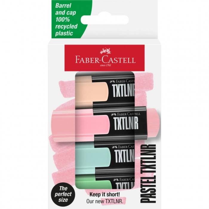 TEXTMARKER MINI SET 4 PASTEL FABER-CASTELL [1]