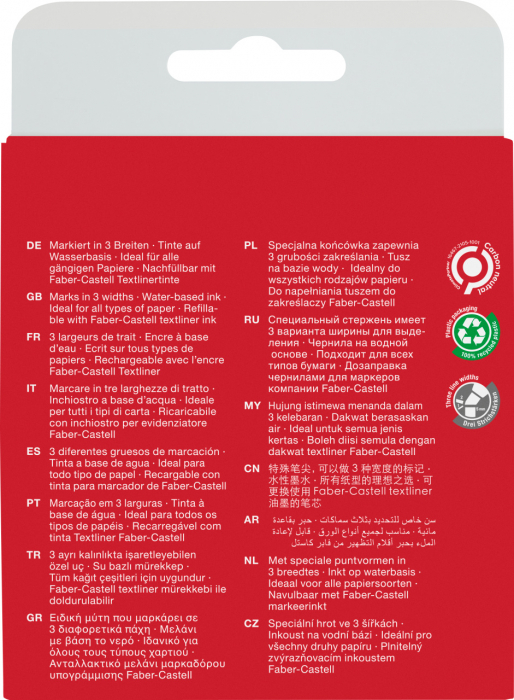 TEXTMARKER SET 4 SUPERFLUORESCENT 1546 FABER-CASTELL [2]