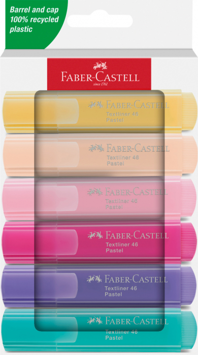 TEXTMARKER SET 6 PASTEL CUTIE CARTON 2024 FABER-CASTELL [1]