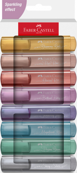 TEXTMARKER SET 8 METALIZAT CUTIE CARTON 2024 FABER-CASTELL [1]