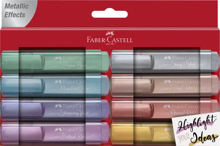 TEXTMARKER SET 8 METALIZAT II FABER-CASTELL [1]