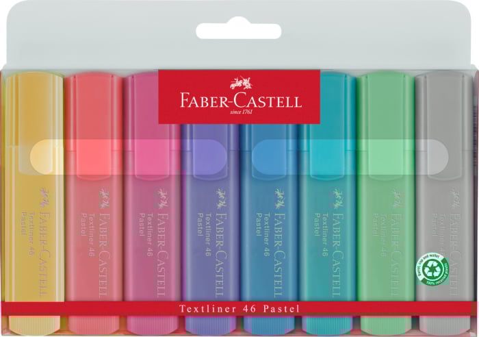 TEXTMARKER SET 8 PASTEL 1546 FABER-CASTELL [1]