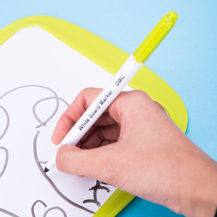 WHITEBOARD SCOLAR CU RAMA PLASTIC 30*21CM DELI [5]