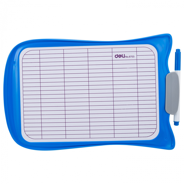 WHITEBOARD SCOLAR CU RAMA PLASTIC 30*21CM DELI [2]