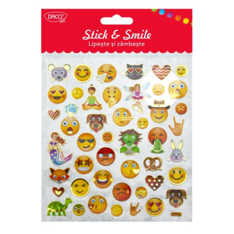 Produse si rechizite scolare - ABTIBILD - AB071 SMILEYS LIPESTE SI ZAMBESTE DACO