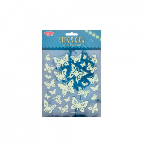 Produse si rechizite scolare - ABTIBILD - AB137 FLUTURI LIPESTE SI LUMINEAZA COLOR DACO
