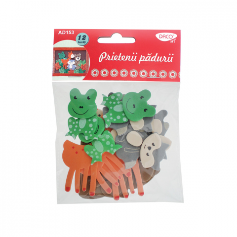 Produse si rechizite scolare - ACCESORII CRAFT - AD153 PRIETENII PADURII SPUMA DACO
