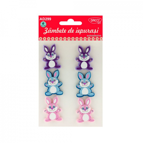Produse si rechizite scolare - ACCESORII CRAFT - AD299 ZAMBETE DE IEPURASI DACO