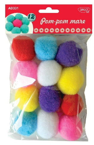 Produse si rechizite scolare - ACCESORII CRAFT - AD331 POM-POM MARE DACO
