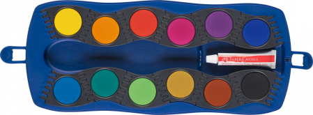 ACUARELE 12 CULORI CONNECTOR ALBASTRE FABER-CASTELL [1]