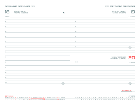 Agenda datata zilnic MATRA IT205, 11x17 cm [5]