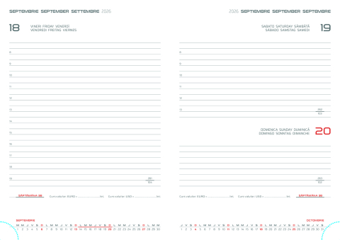 Agenda datata zilnic Rivoli R460, 15 x 21 cm [4]