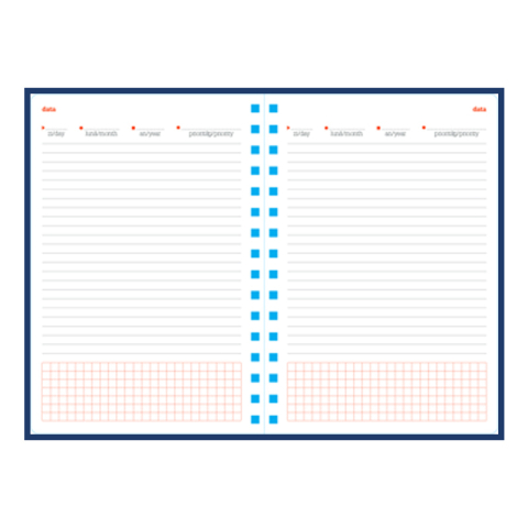 Agenda de lux nedatata Cometa cu spira, R479, 15 x 21 cm [4]