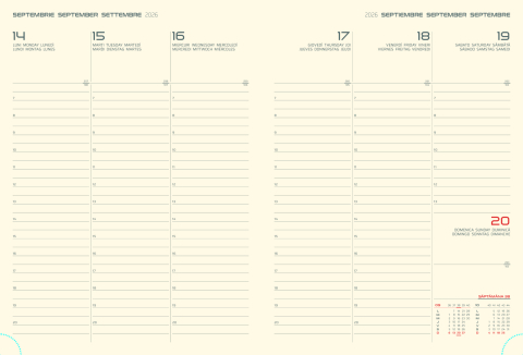 Agenda Matra saptamanala R477, 21 x 27 cm [3]