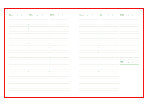 Agenda saptamanal nedatata Nubuk [3]