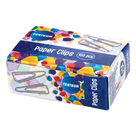 Agrafe de birou - Agrafe metalice triunghiulare, 25mm, 100 buc/cut - Centrum 80074