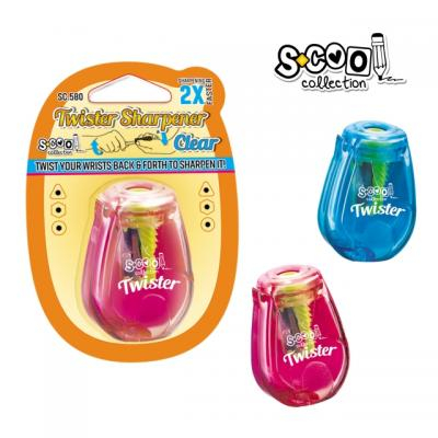 Produse si rechizite scolare - Ascutitoare cu Container, dubla rasucire, 1 Buc/Blister - S-COOL