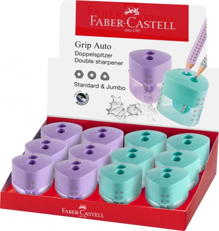 Ascutitori - ASCUTITOARE PLASTIC DUBLA GRIP TREND 2019 FABER-CASTELL