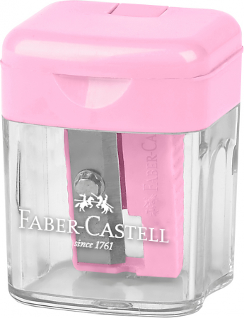 Ascutitori - ASCUTITOARE PLASTIC SIMPLA CU CONTAINER PASTEL FABER-CASTELL