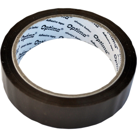 Benzi adezive - Banda adeziva 48mm x 66 y, 38 microni, Optima - maro