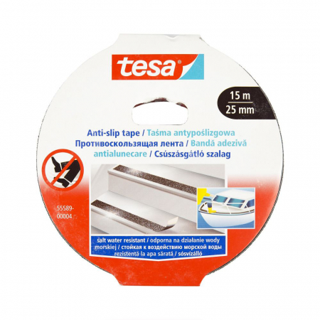 Accesorii de birou - BANDA ADEZIVA ANTIALUNECARE NEAGRA 15M 25MM TESA