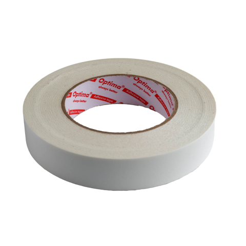 Benzi adezive - Banda dublu adeziva 25mm x 50 m, 90 microni, Optima