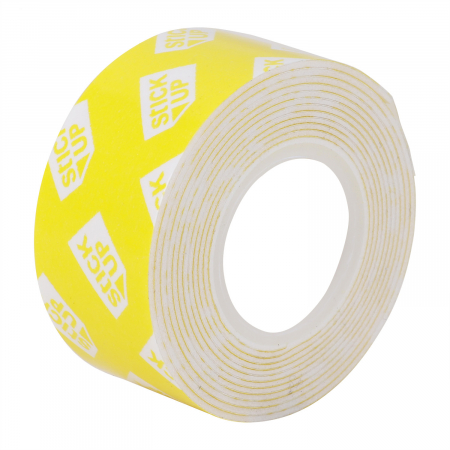 Accesorii de birou - BANDA DUBLU ADEZIVA ALBA 1.5M*25.4MM DELI