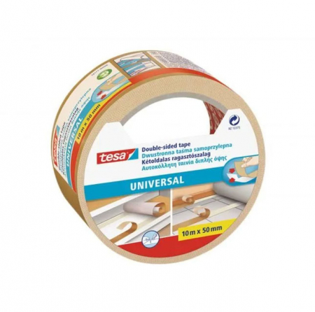 Accesorii de birou - BANDA DUBLU ADEZIVA ALBA 10 M x 50 MM TESA