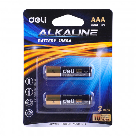 Accesorii IT - BATERII R3(AAA) ALCALINE 2 BUC/SET DELI