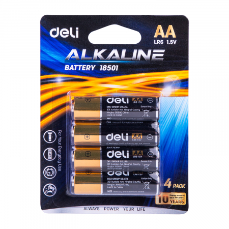 Accesorii IT - BATERII R6(AA) ALCALINE 4 BUC/SET DELI