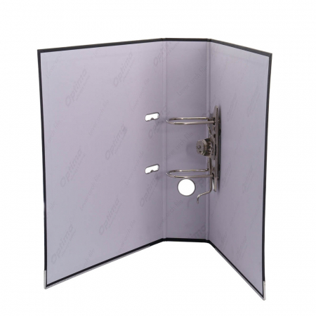 Biblioraft A4, plastifiat PP/paper, margine metalica, 50 mm, neasamblat, Optima Budget [4]