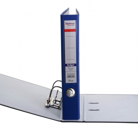 Biblioraft A4, plastifiat PP/paper, margine metalica, 50 mm, Optima Budget [5]