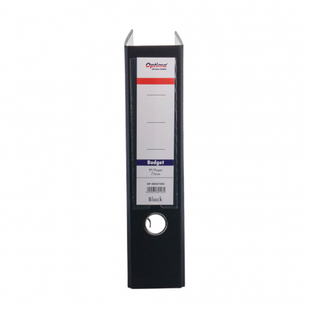 Biblioraft A4, plastifiat PP/paper, margine metalica, 75 mm, neasamblat, Optima Budget [6]
