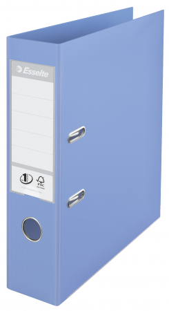 Organizare si arhivare - BIBLIORAFT PLASTIFIAT INT-EXT 7.5CM ALBASTRU DESCHIS NR1 ESSELTE