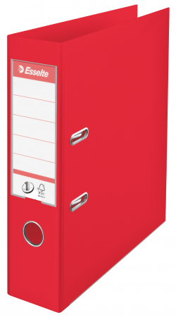 Organizare si arhivare - BIBLIORAFT PLASTIFIAT INT-EXT 7.5CM ROSU VIVIDA NR1 ESSELTE