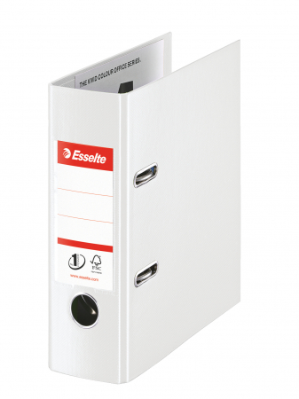 Organizare si arhivare - BIBLIORAFT PLASTIFIAT INT-EXT A5 7.5CM ALB NR1 POWER ESSELTE