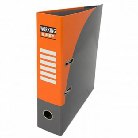 Organizare si arhivare - BIBLIORAFT WORKING UP PORTOCALIU CU CUTIE 8 CM PIGNA