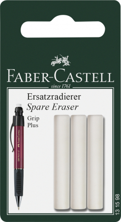 Radiere - BLISTER 3 BUC REZERVA RADIERA PT GRIP PLUS FABER-CASTELL