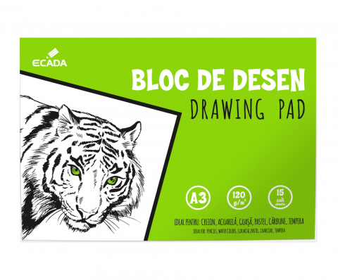 Produse si rechizite scolare - BLOC DESEN A3 ECADA 25301