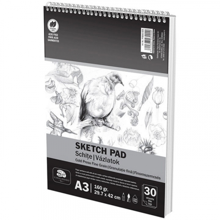 Produse si rechizite scolare - BLOC DESEN SPIRA A3 SCHITE 160G 30 FILE PIGNA