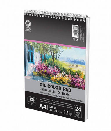 Produse si rechizite scolare - BLOC DESEN SPIRA A4 CULORI ULEI 190G 24 FILE PIGNA