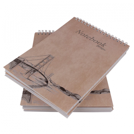 Hartie si articole din hartie - Bloc notes A5 cu microperforatii si  spira metalica, 80 file, dictando 