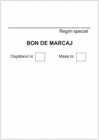 Hartie si articole din hartie - Bon marcaj A7 autocopiativ, 2 ex.(2 x 50 seturi)