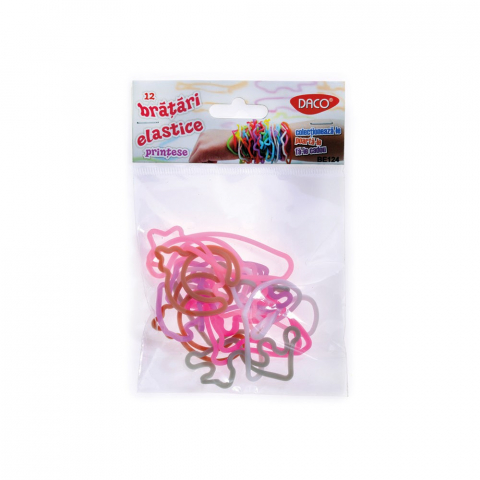 Produse si rechizite scolare - BRATARI ELASTICE 12BUC/SET BE124 PRINTESE