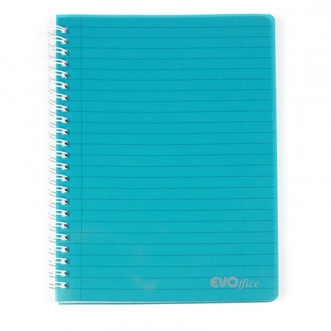 Produse si rechizite scolare - Caiet A5 cu spira metalica, microperforatii si coperti plastic, 100 file - dictando 