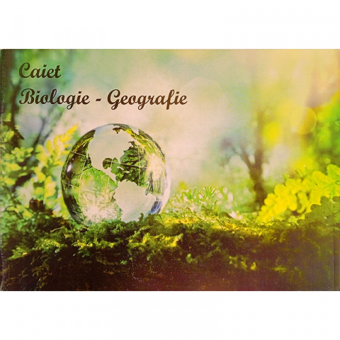 Produse si rechizite scolare - Caiet biologie/geografie 17*24cm ,24 file My School 
